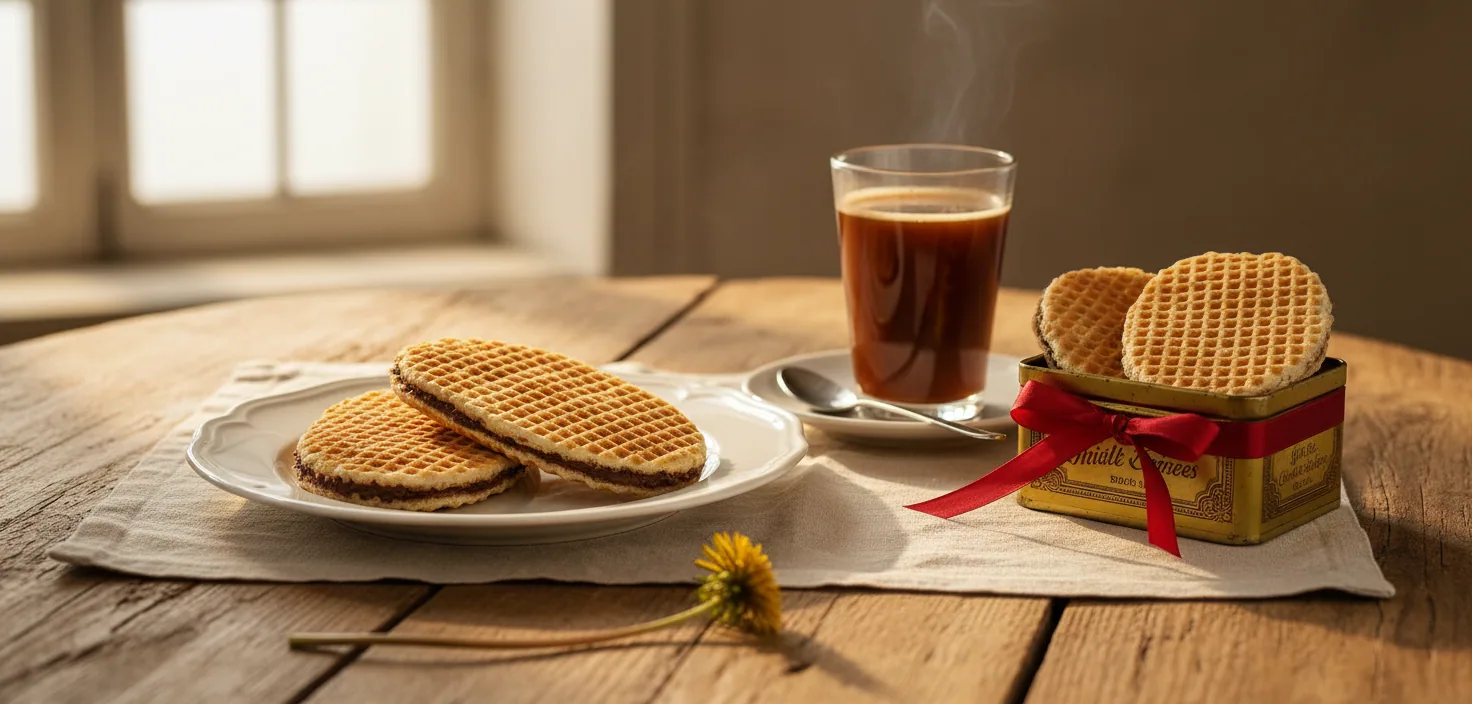 Gaufre flamande fourrée — illustration générée par IA