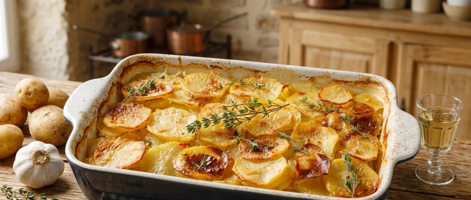 Gratin dauphinois — illustration générée par IA