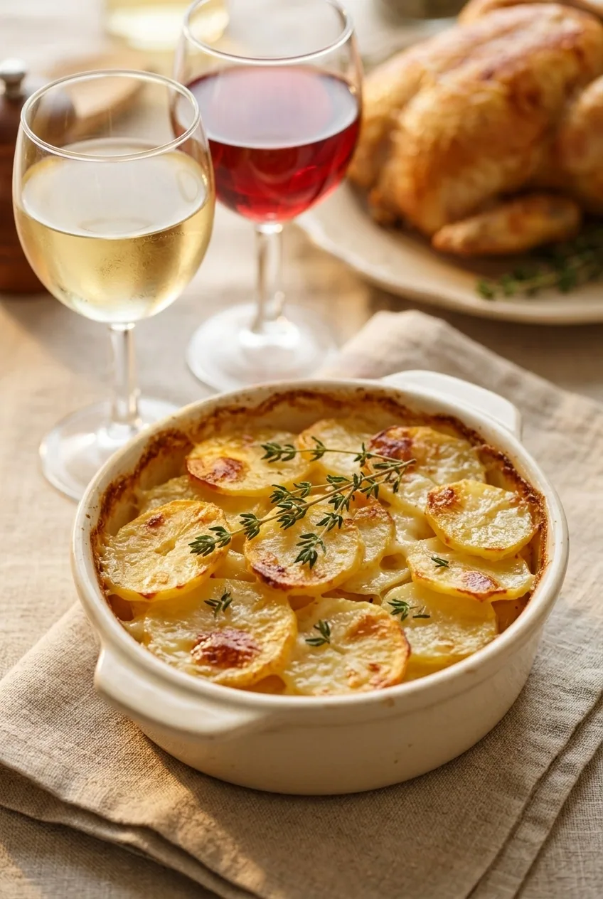Gratin dauphinois — illustration générée par IA
