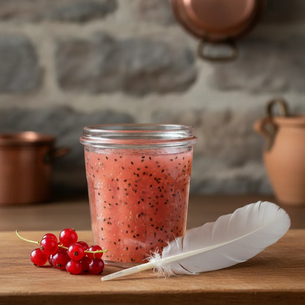 Confiture de groseilles de Bar-le-Duc — illustration générée par IA