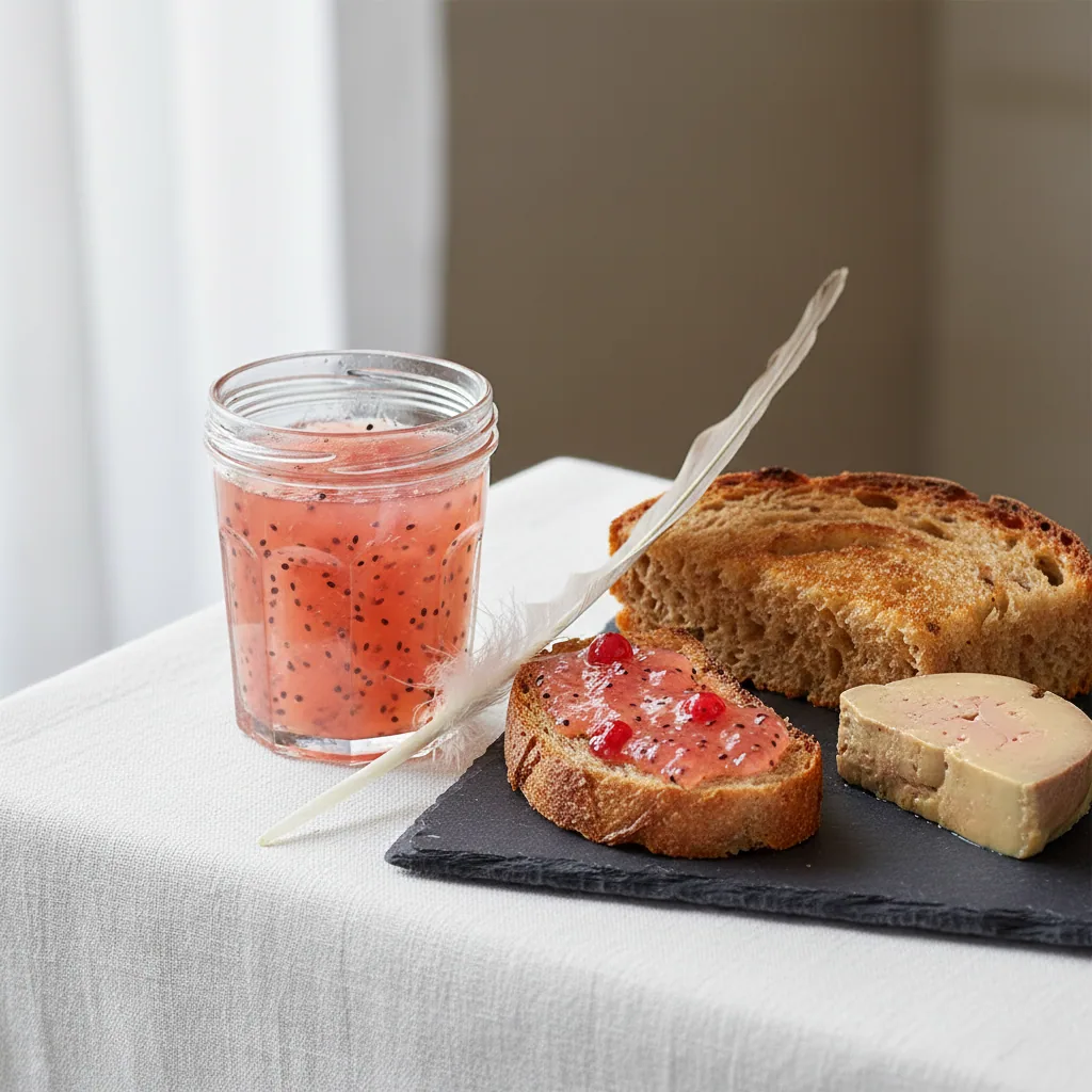 Confiture de groseilles de Bar-le-Duc — illustration générée par IA