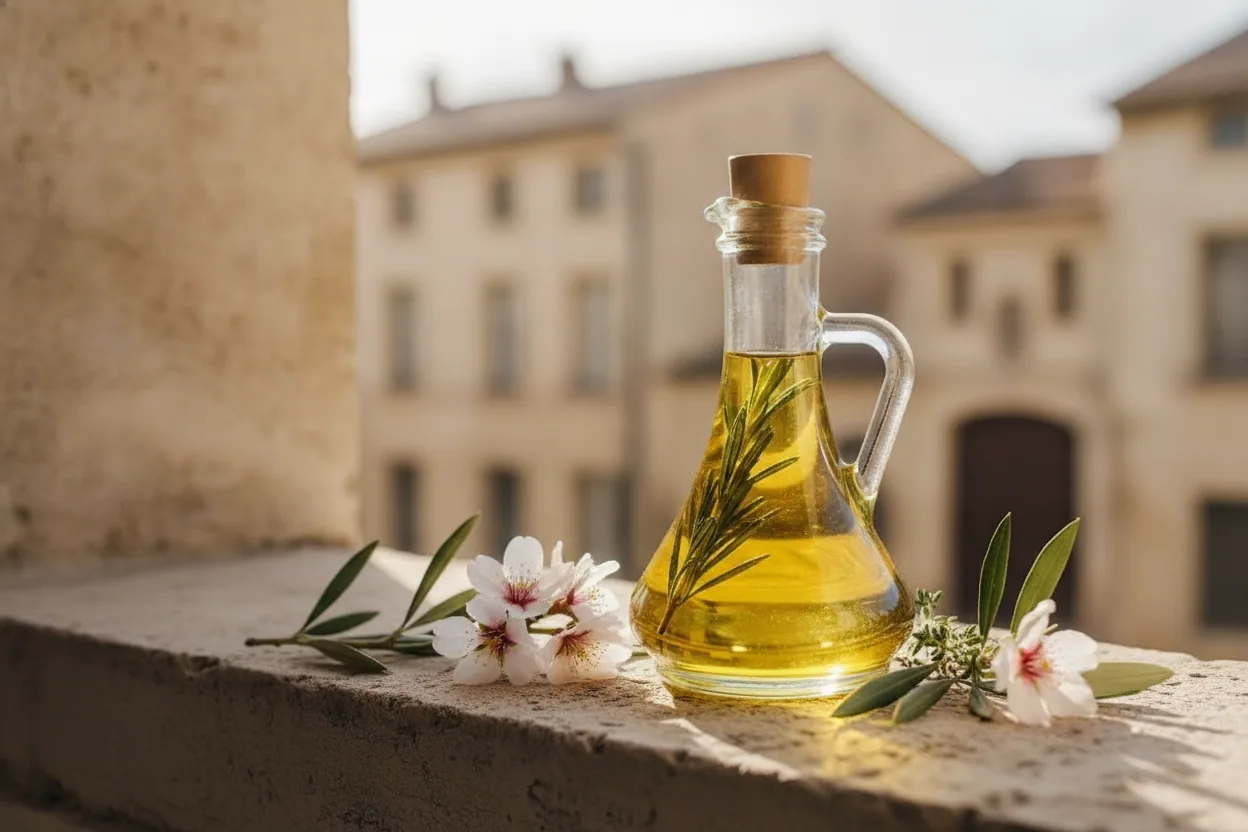 Huile d'olive d'Aix-en-Provence — illustration générée par IA