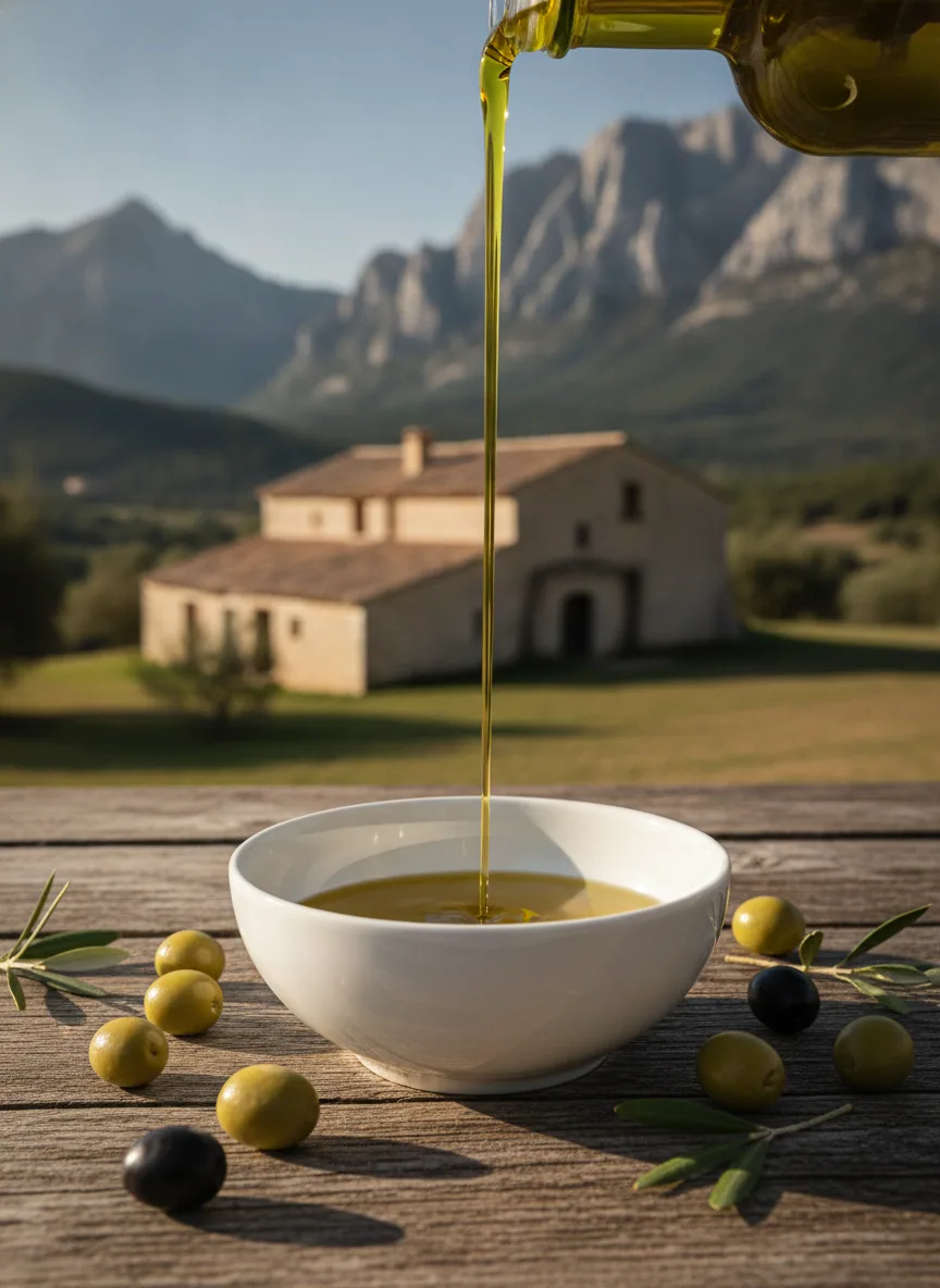 Huile d'olive de Haute-Provence — illustration générée par IA