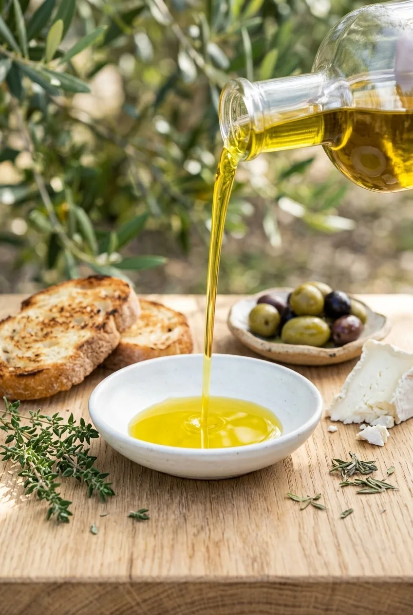 Huile d'olive de Haute-Provence — illustration générée par IA