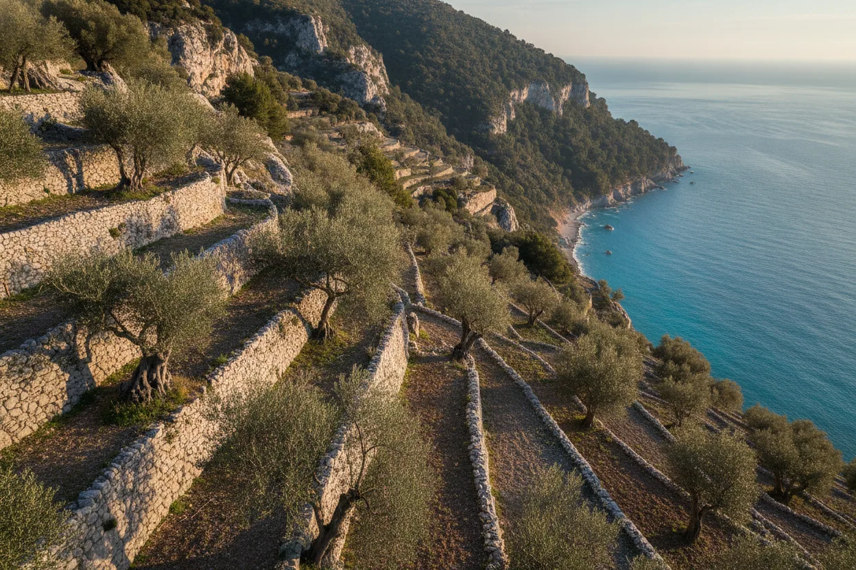 Huile d'olive de Nice — illustration générée par IA