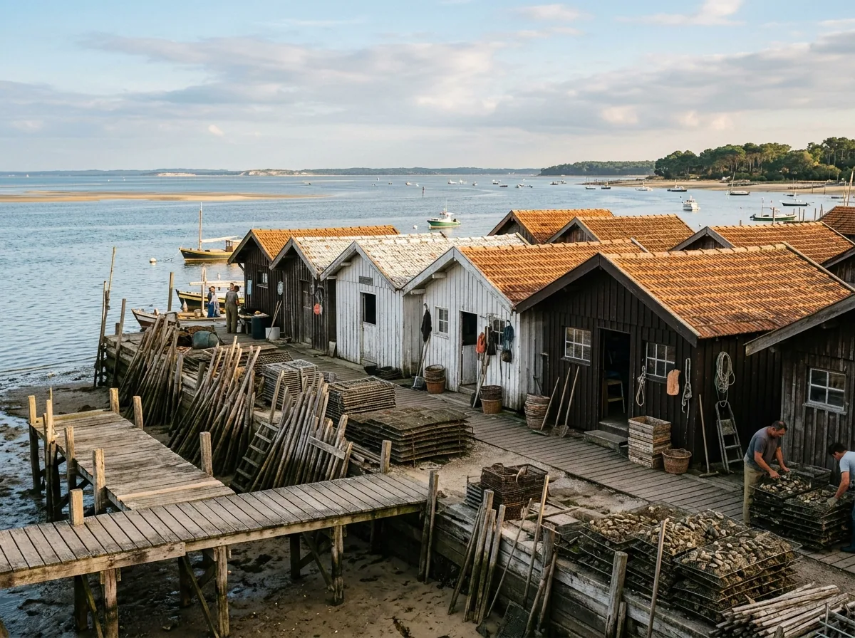 Huîtres du Bassin d'Arcachon — AI-generated illustration