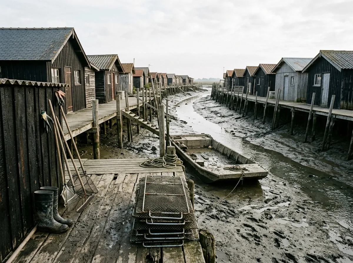 Huîtres de l'Isle de Bouin — illustration générée par IA