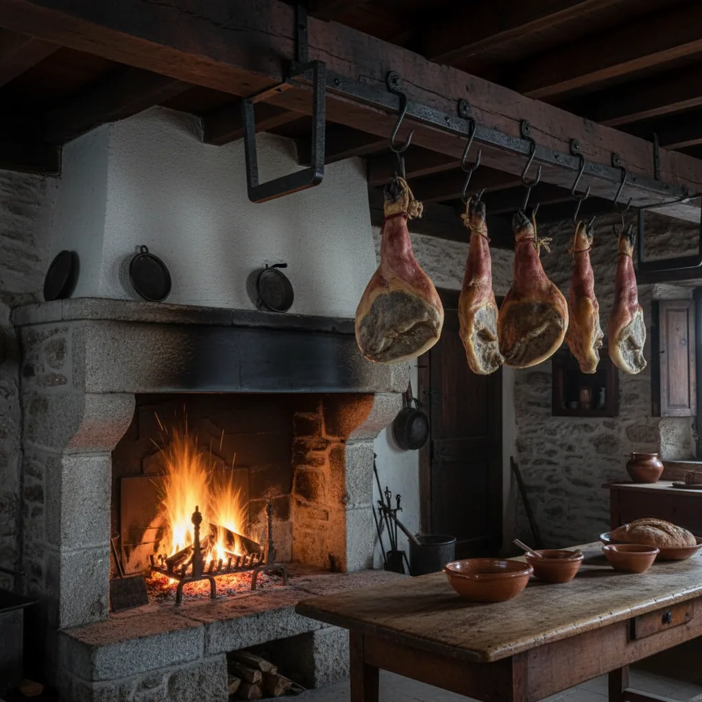 Jambon d'Auvergne — illustration générée par IA