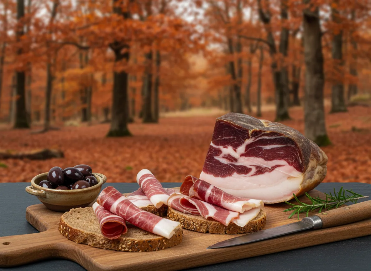 Jambon Noir de Bigorre — illustration générée par IA