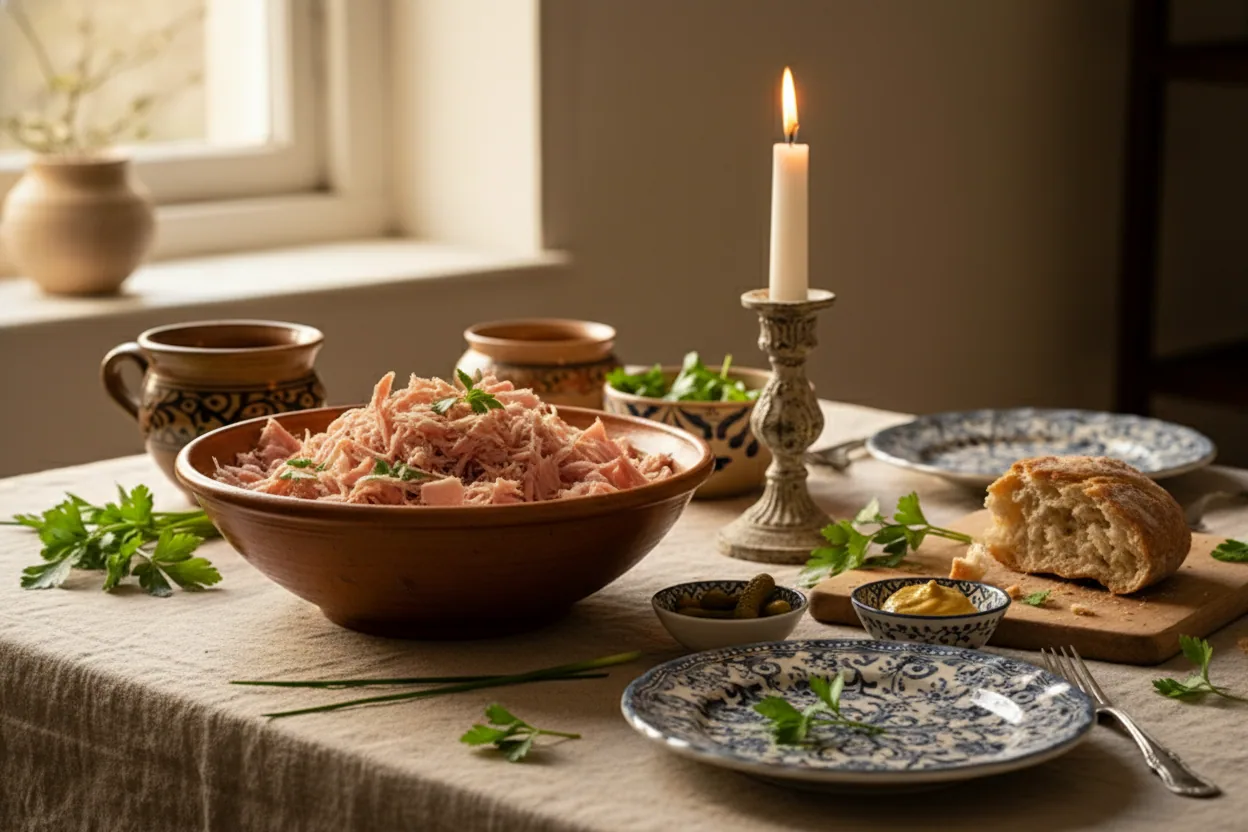 Jambon persillé de Bourgogne — illustration générée par IA