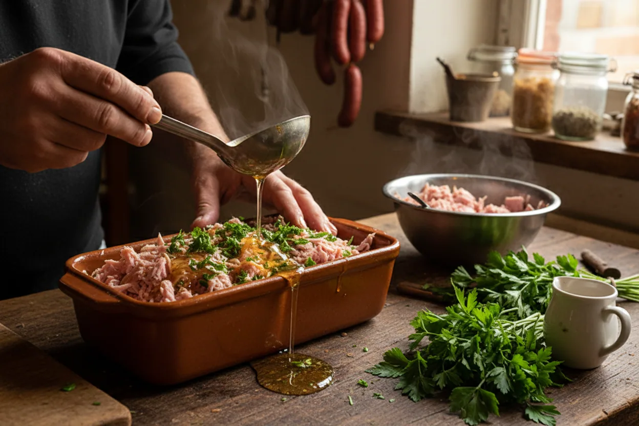 Jambon persillé de Bourgogne — illustration générée par IA