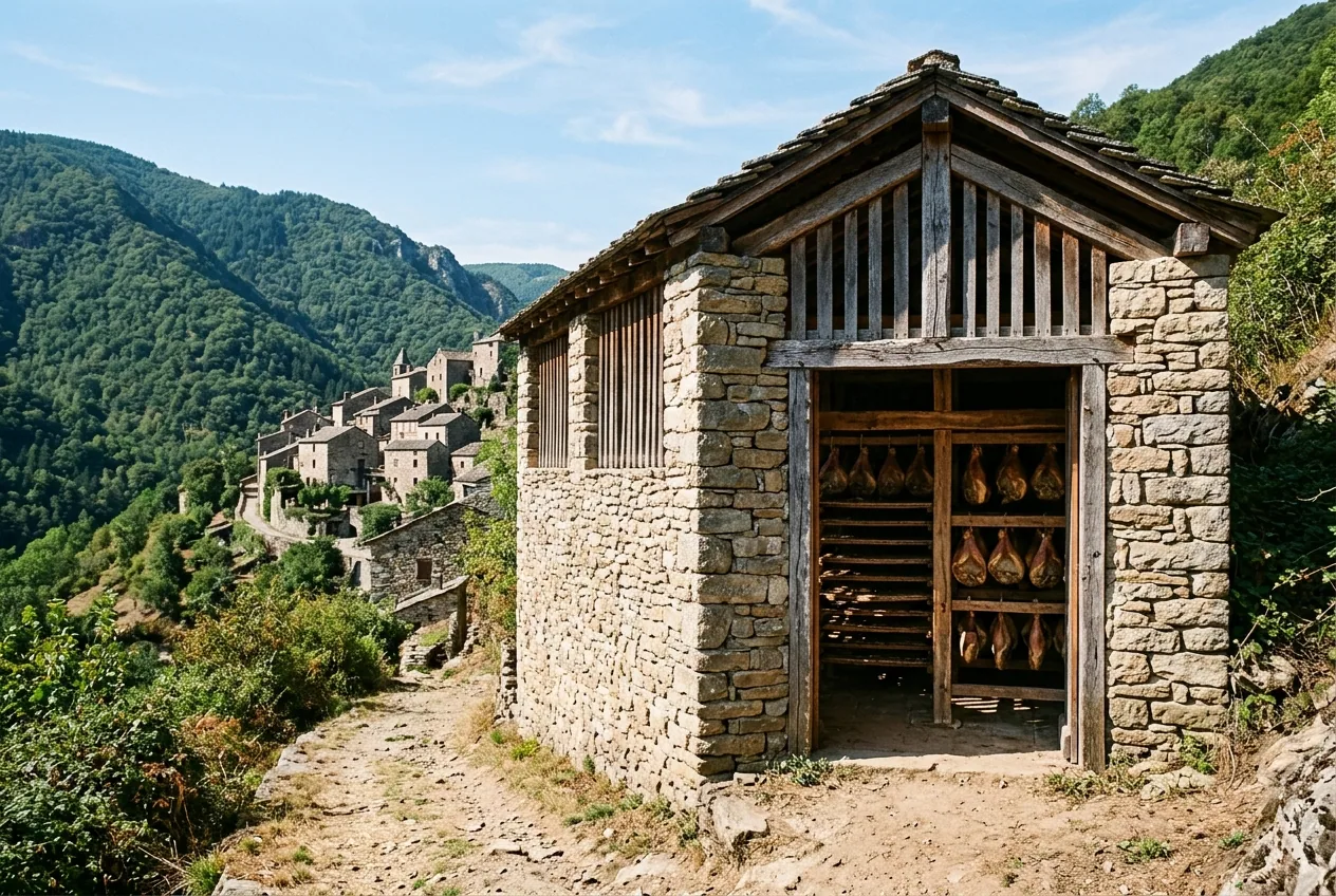 Jambon de l'Ardèche — illustration générée par IA