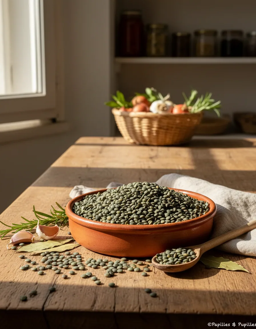 Lentilles vertes du Berry — illustration générée par IA