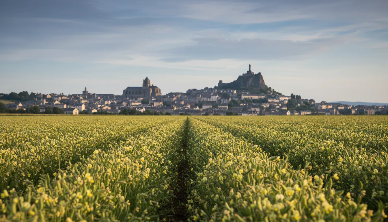 Lentilles vertes du Puy — illustration générée par IA