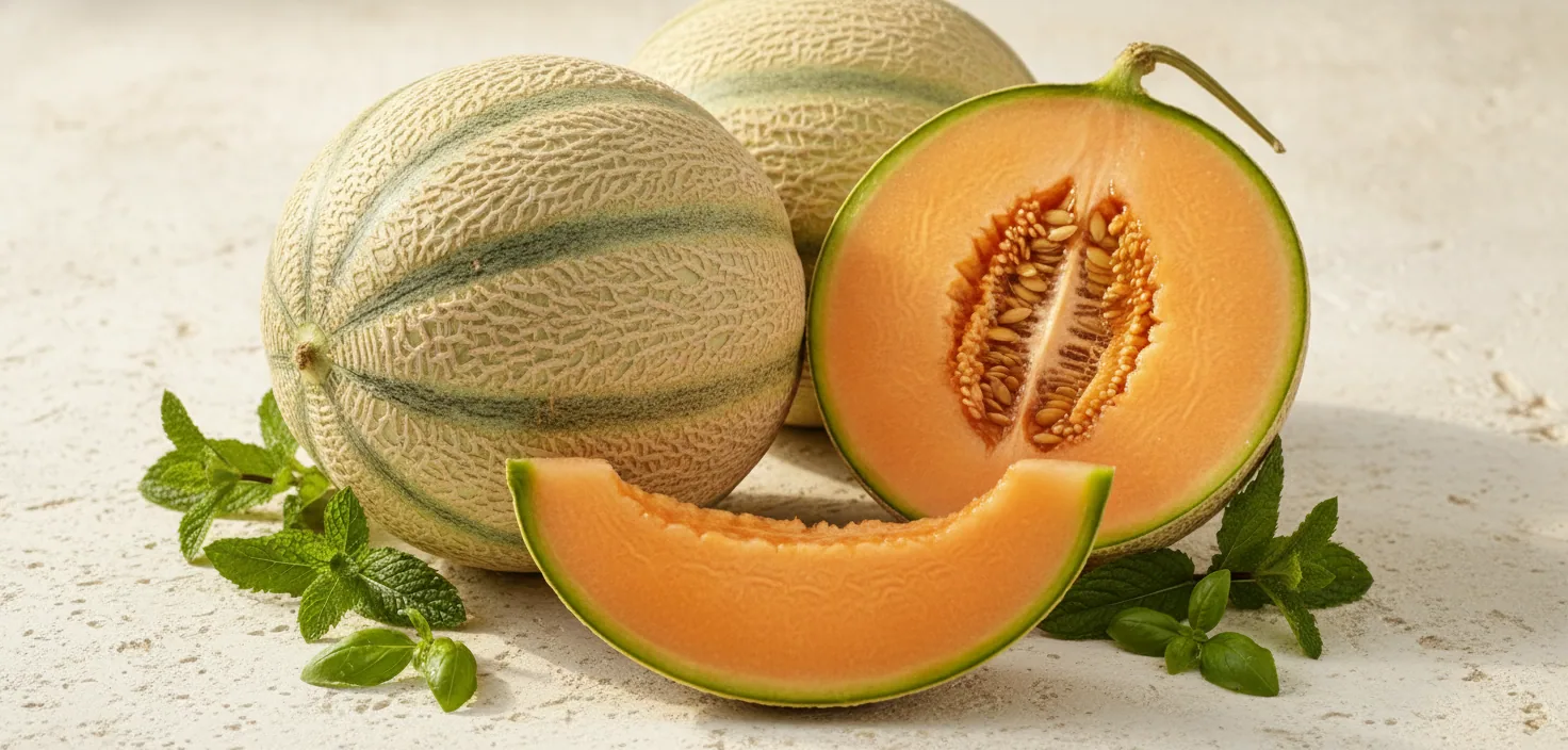 Melon du Haut-Poitou — illustration générée par IA