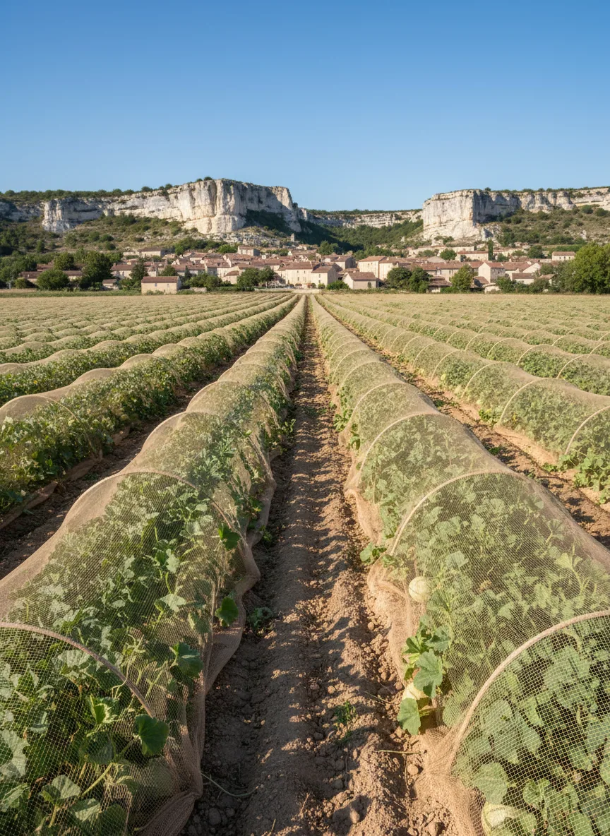 Melon du Quercy — illustration générée par IA