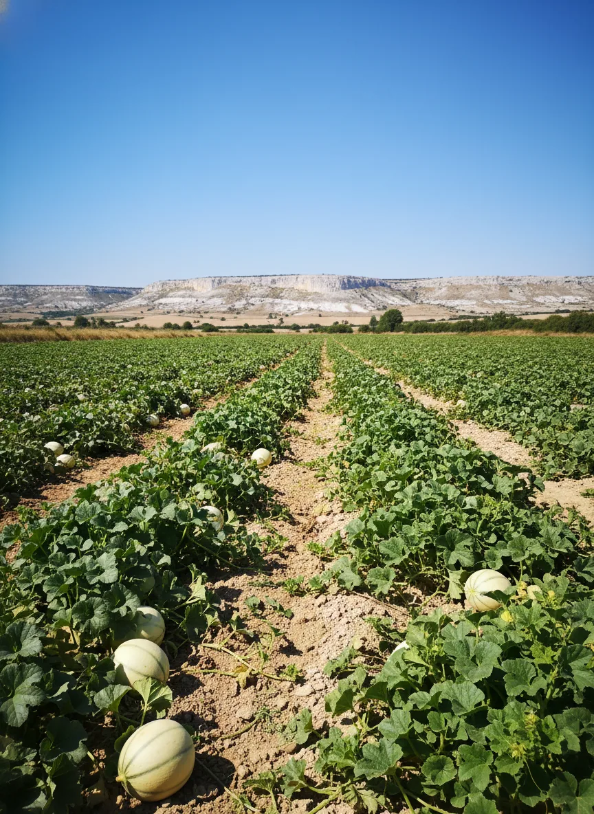 Melon du Quercy — illustration générée par IA