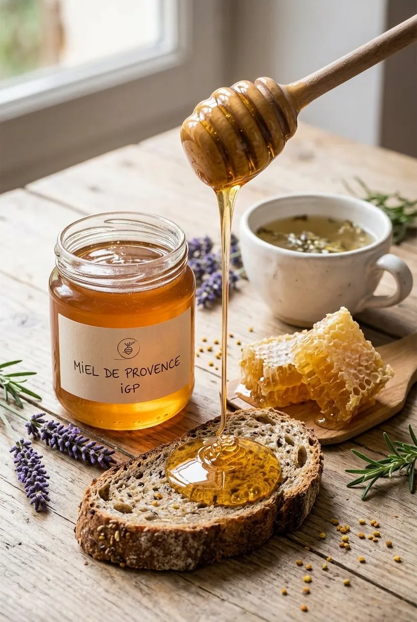 Miel de Provence — illustration générée par IA