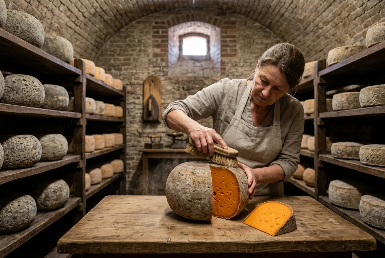 Mimolette — illustration générée par IA