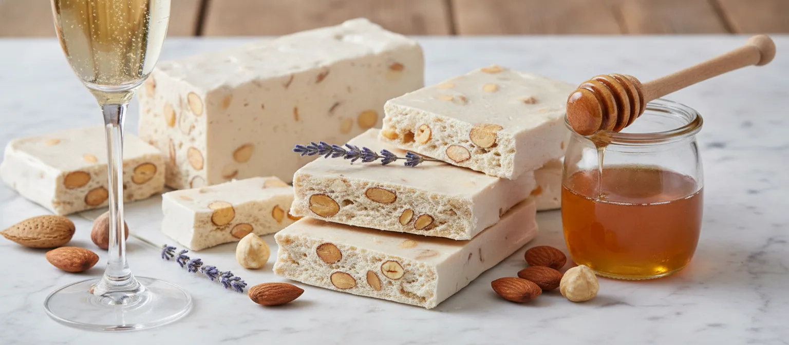 Nougat de Montélimar — illustration générée par IA
