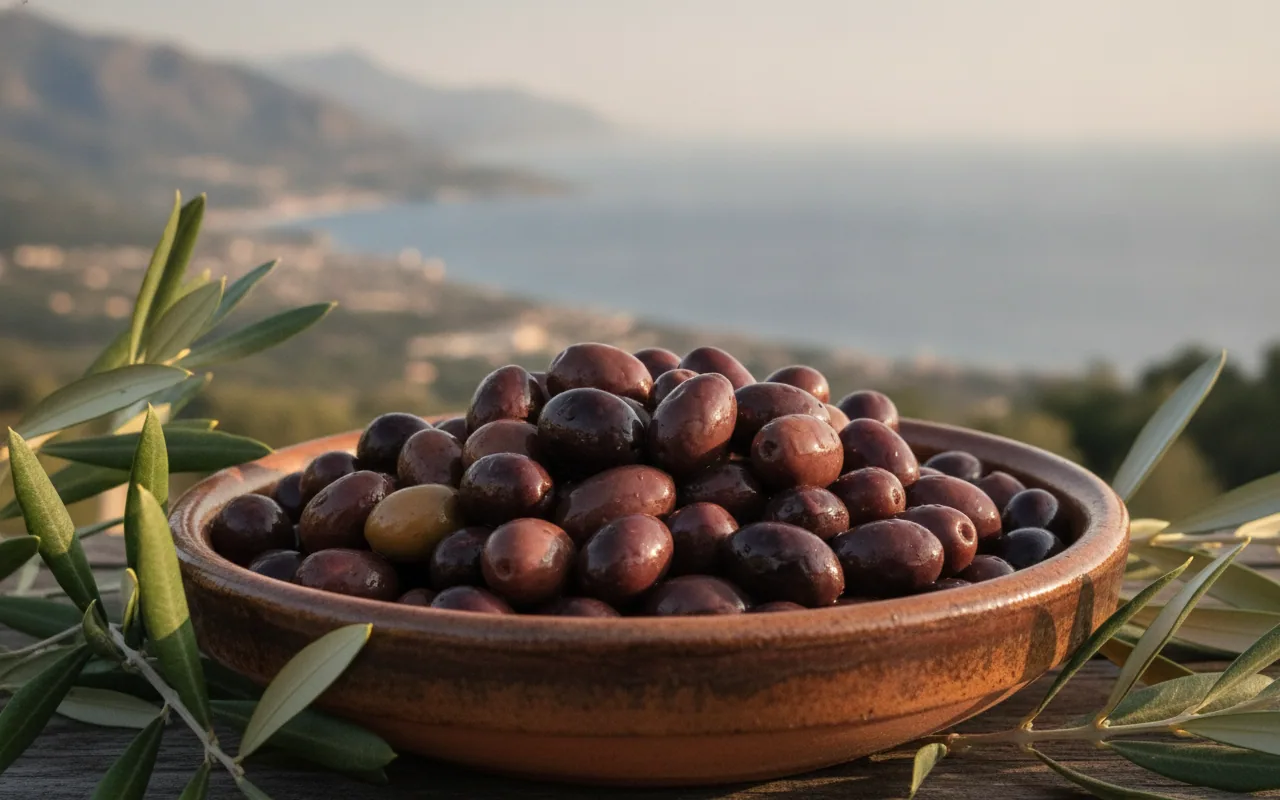 Olive de Nice — illustration générée par IA