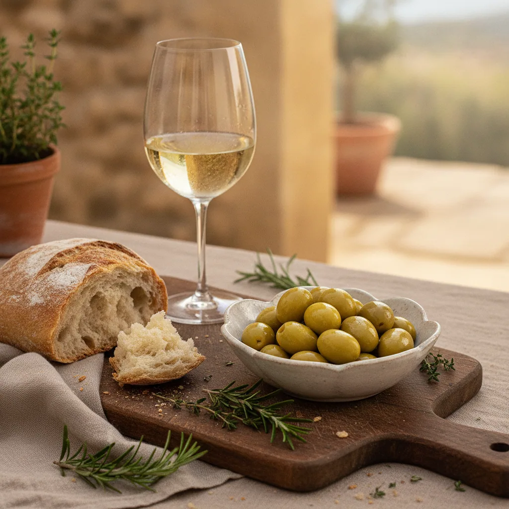 Olives cassées de la Vallée des Baux-de-Provence — illustration générée par IA