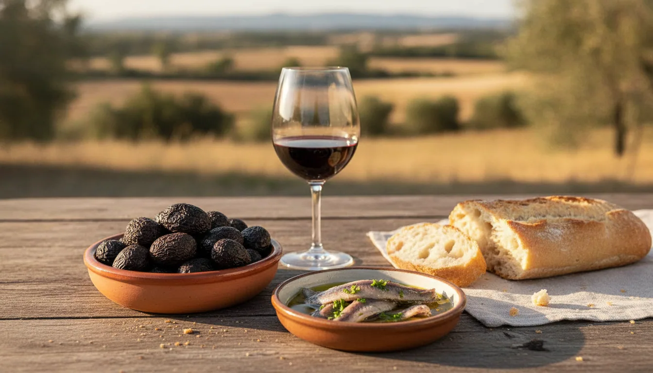 Olives noires de la Vallée des Baux-de-Provence — illustration générée par IA