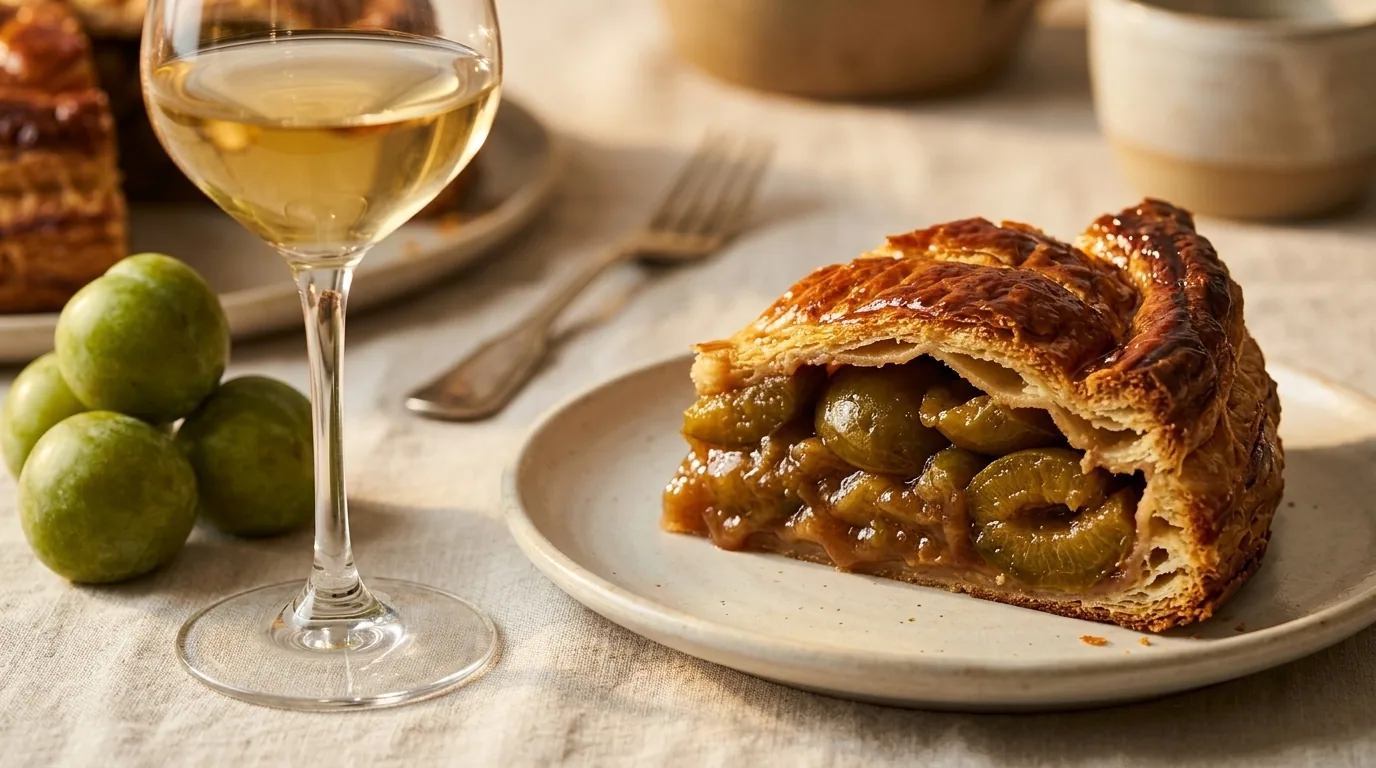 Pâté aux prunes — illustration générée par IA