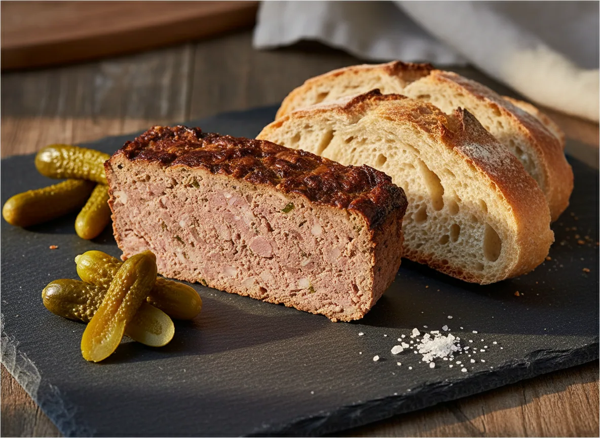 Pâté de campagne breton — illustration générée par IA