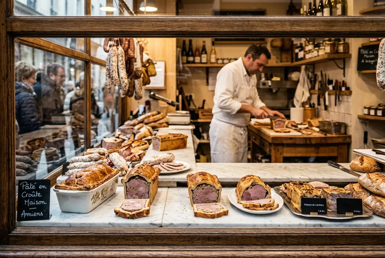 Pâté de canard d'Amiens — illustration générée par IA