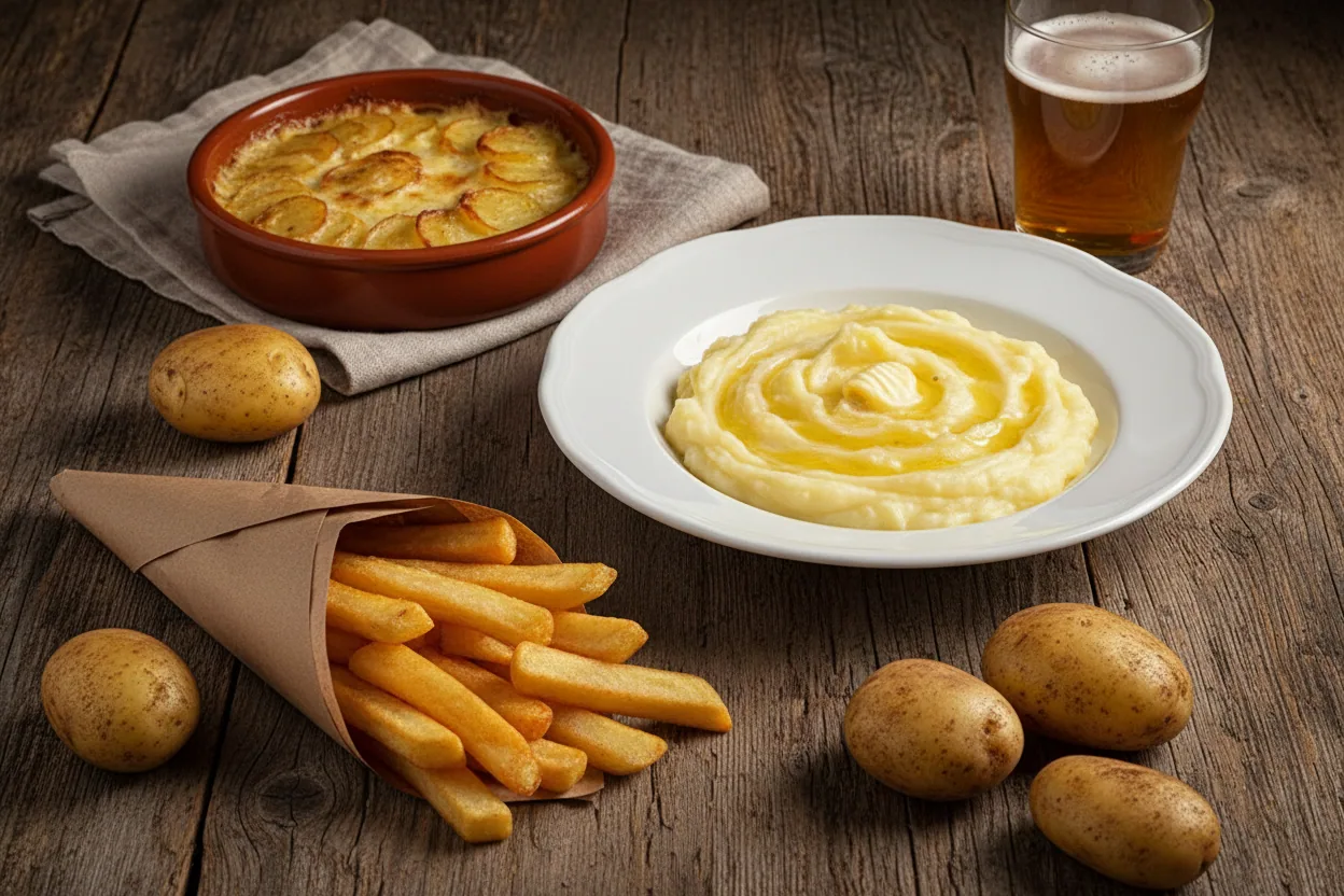 Pommes de terre de Merville — illustration générée par IA