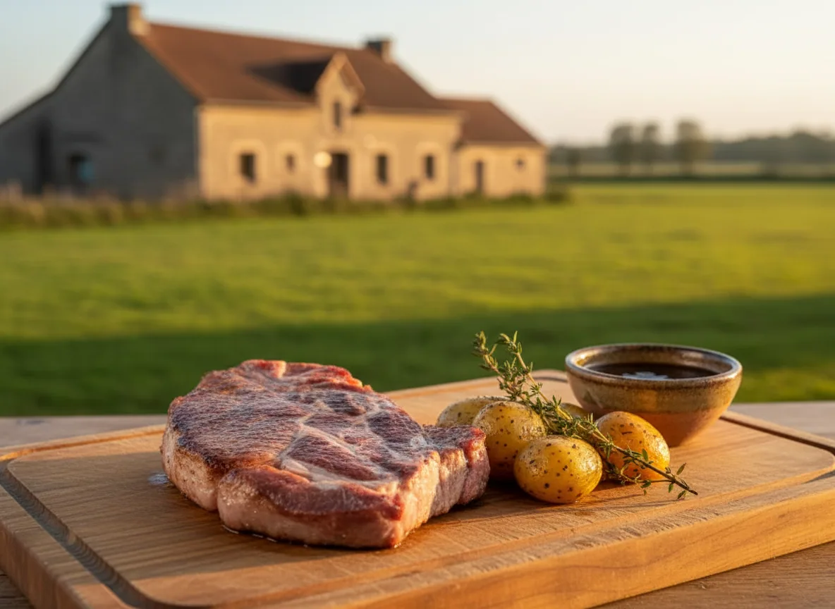 Porc d'Auvergne — illustration générée par IA