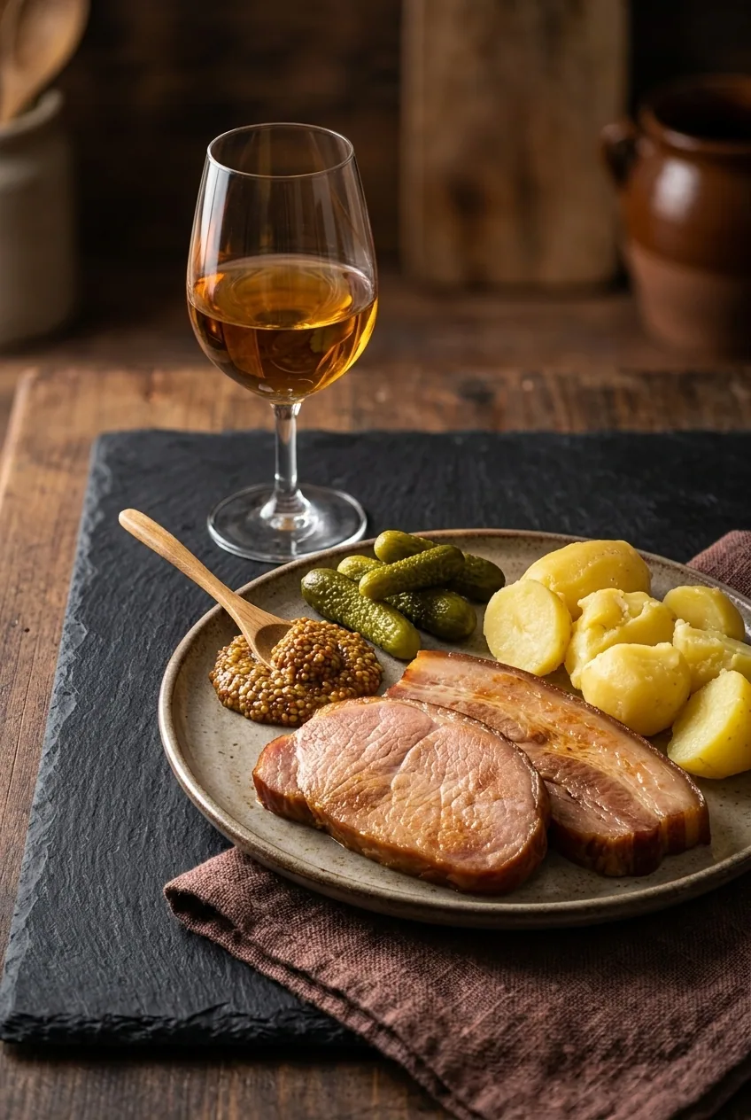 Porc de Franche-Comté — illustration générée par IA