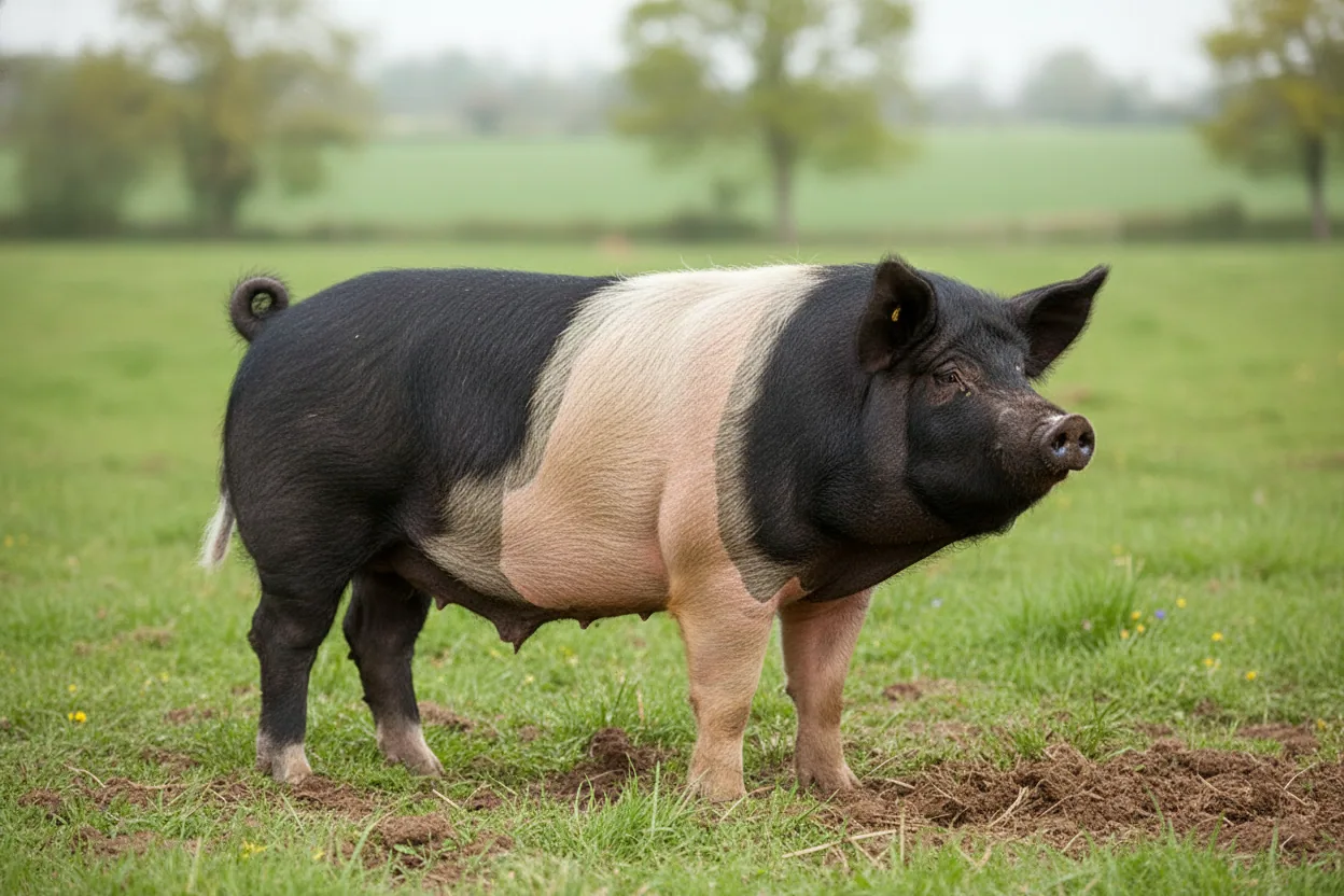 Porc du Limousin — illustration générée par IA