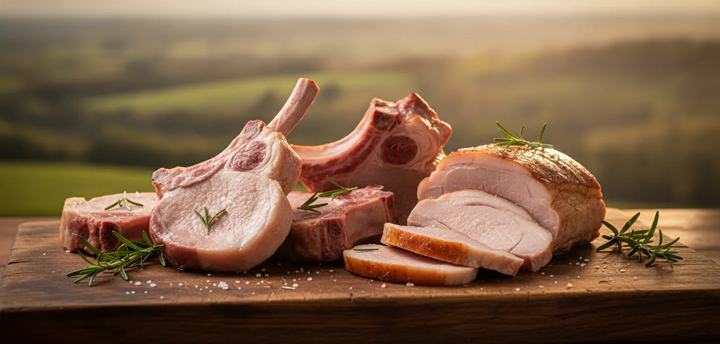 Porc de la Sarthe — illustration générée par IA