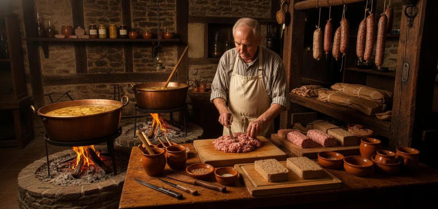 Porc de la Sarthe — illustration générée par IA