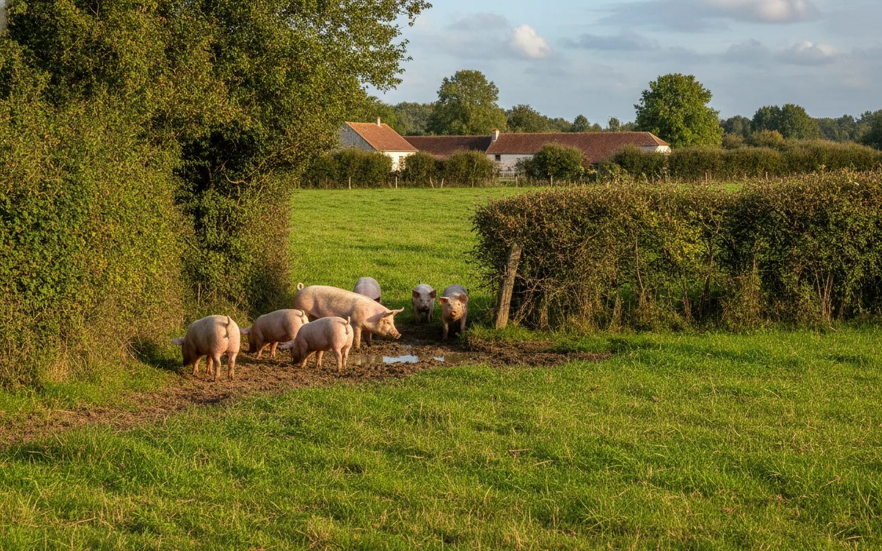 Porc de Vendée — illustration générée par IA