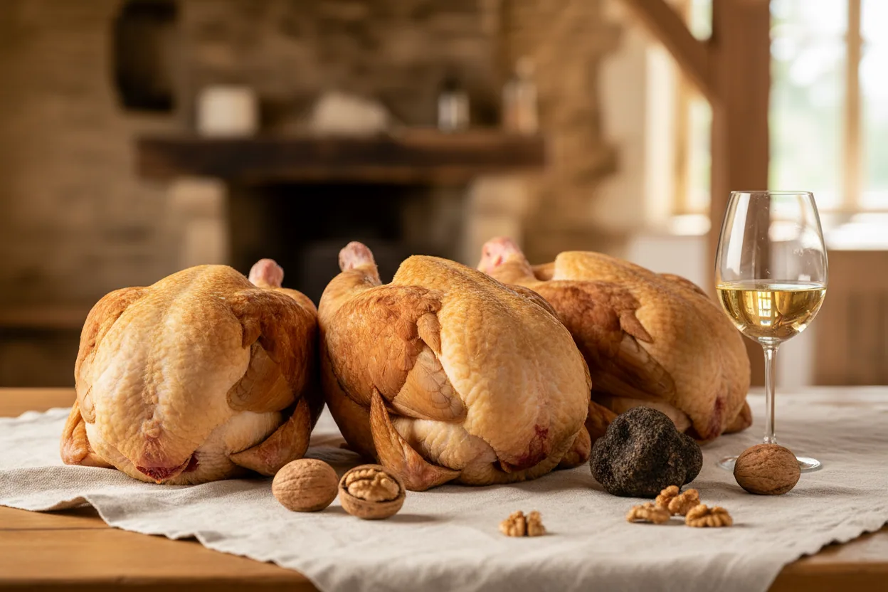 Poularde du Périgord — illustration générée par IA