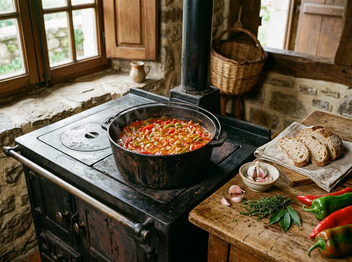 Poulet basquaise — illustration générée par IA