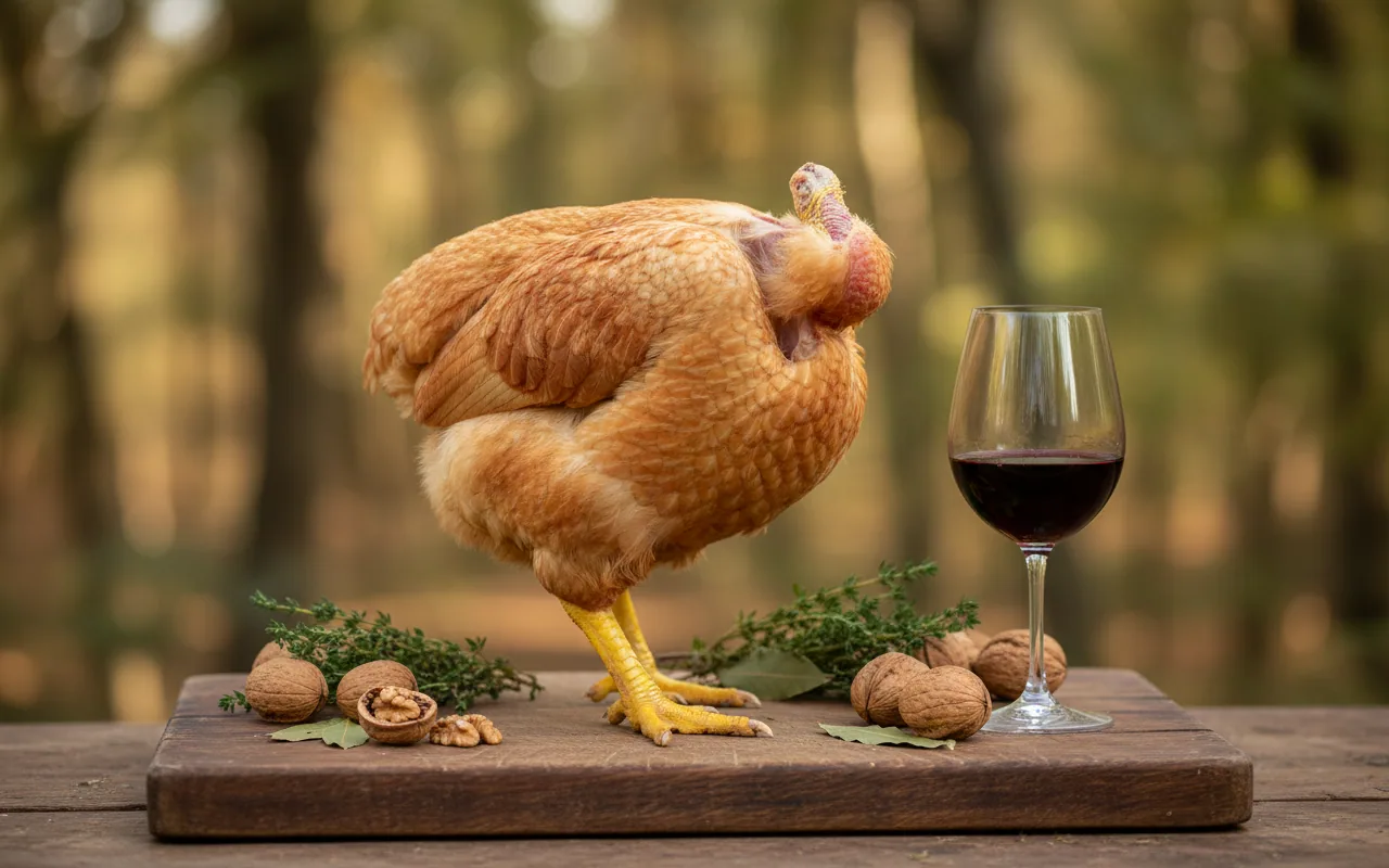 Poulet du Périgord — illustration générée par IA