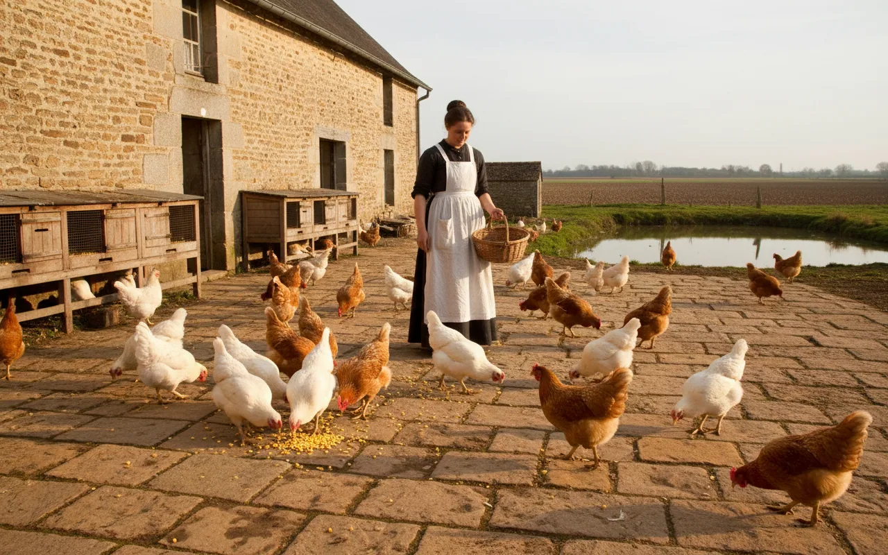 Poulet du Périgord — illustration générée par IA