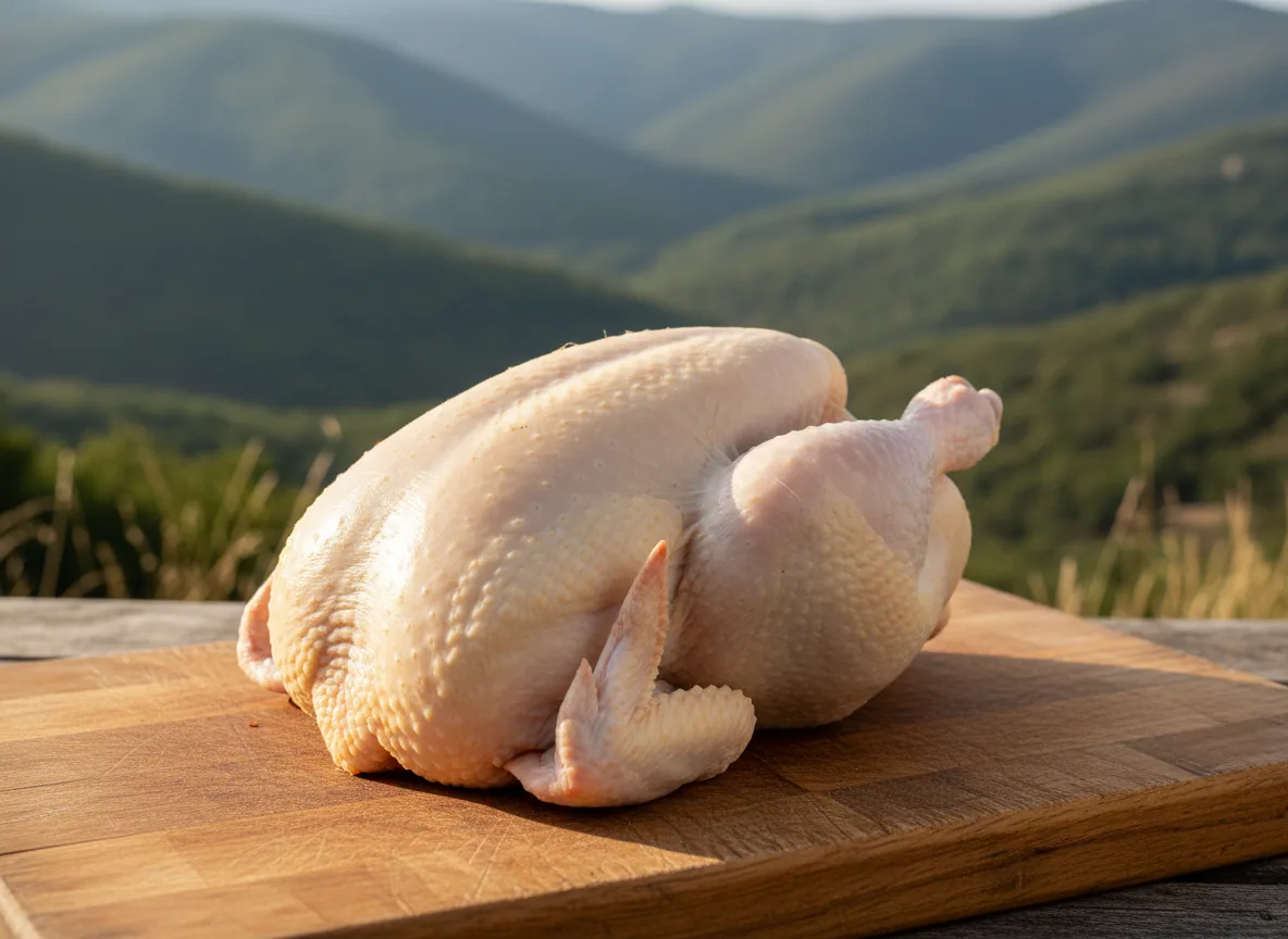 Poulet des Cévennes — illustration générée par IA