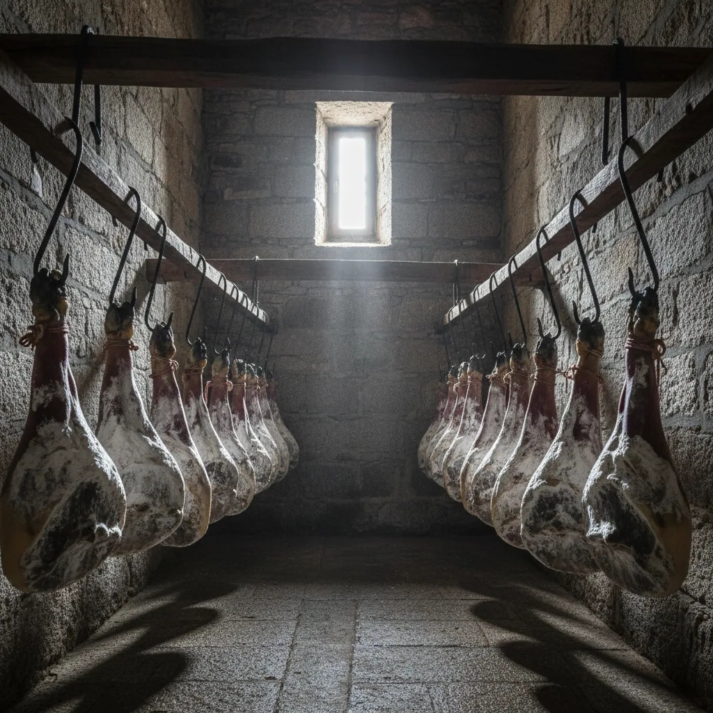 Jambon sec de Corse — Prisuttu — illustration générée par IA