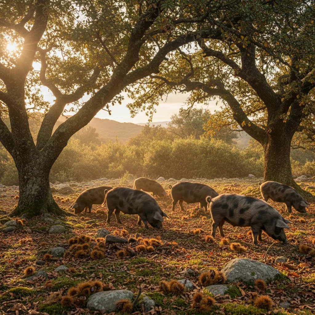 Jambon sec de Corse — Prisuttu — illustration générée par IA