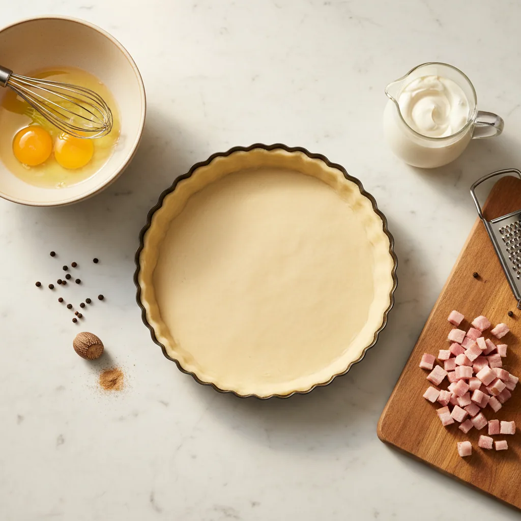 Quiche lorraine — illustration générée par IA