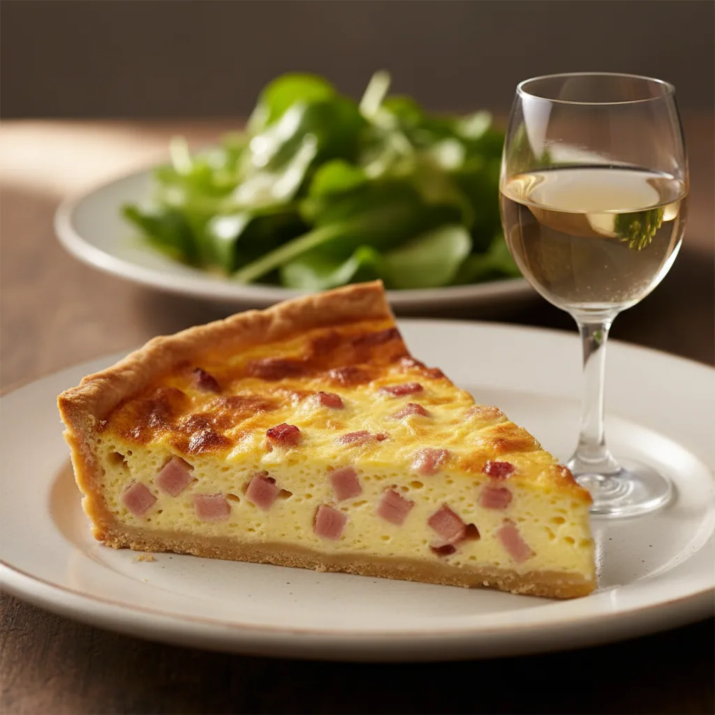 Quiche lorraine — illustration générée par IA