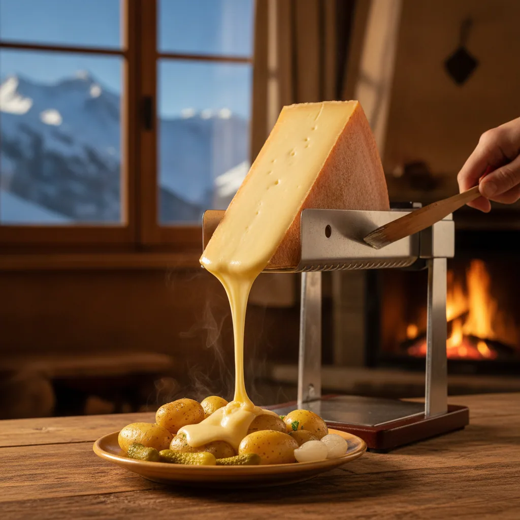 Raclette de Savoie — illustration générée par IA