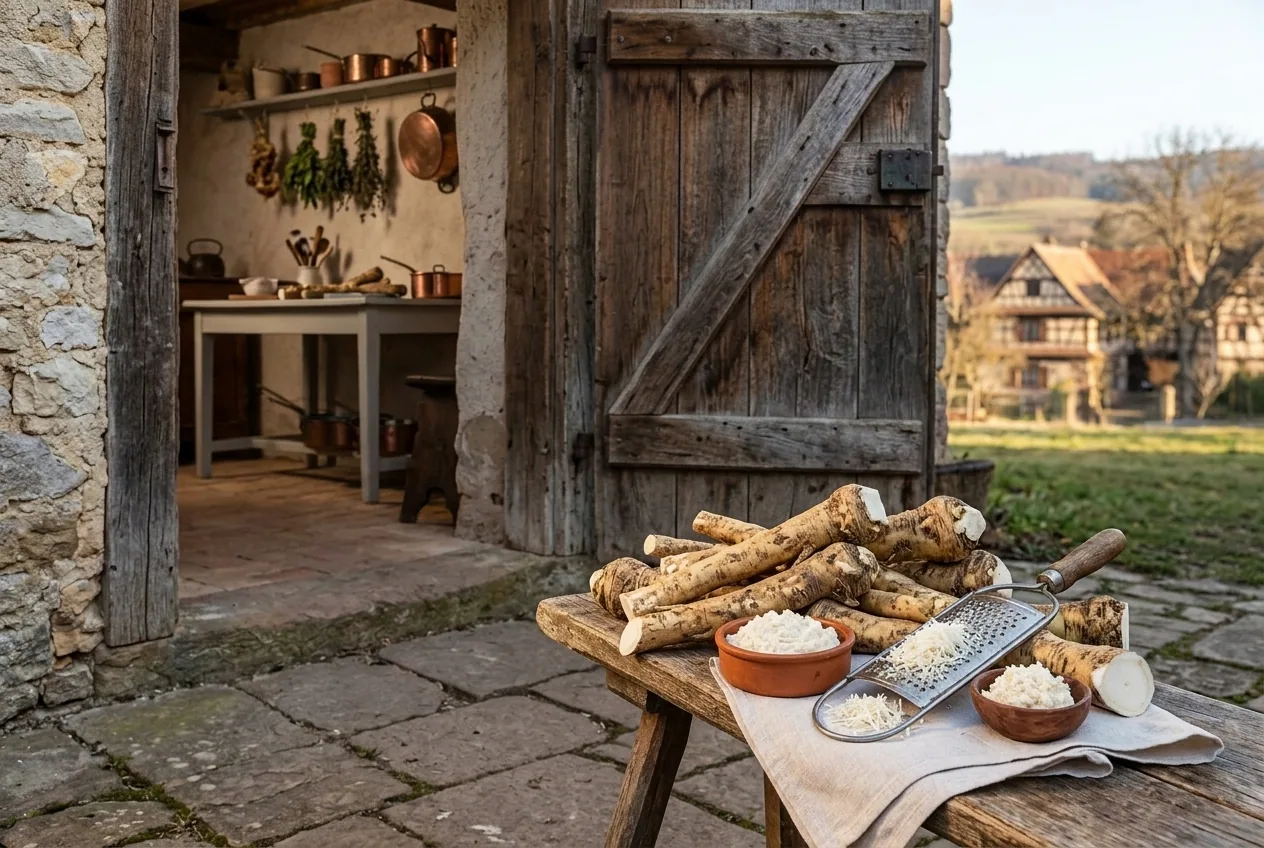 Raifort d'Alsace — illustration générée par IA