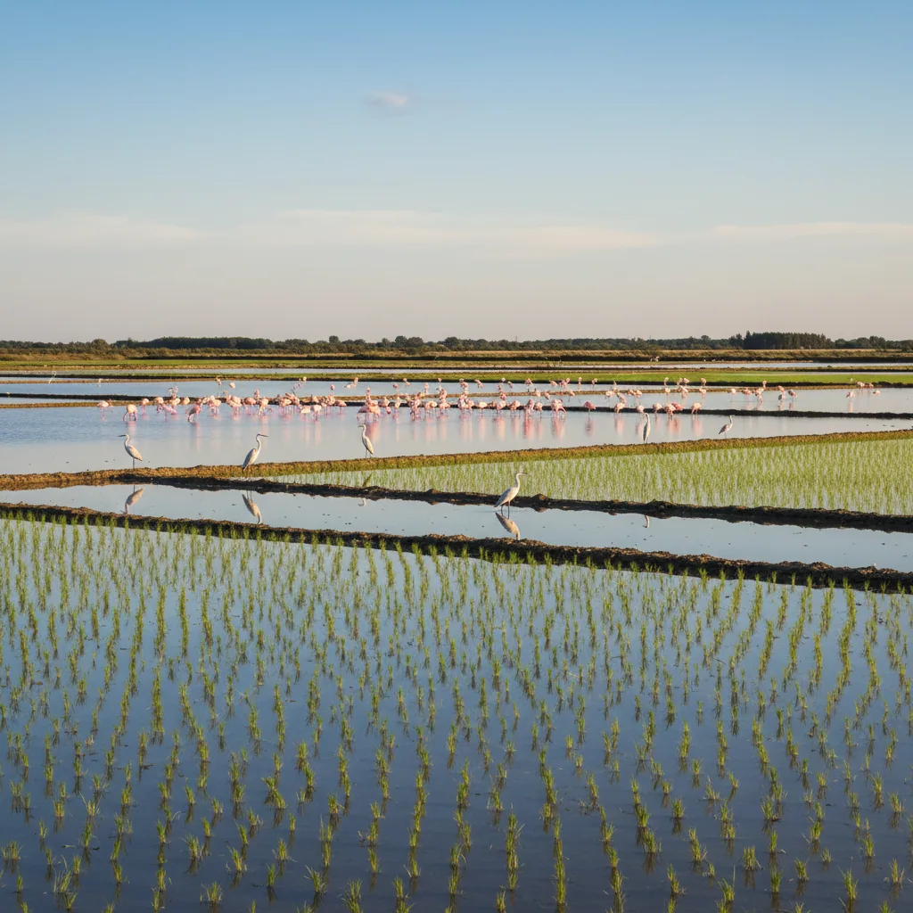 Riz de Camargue — illustration générée par IA