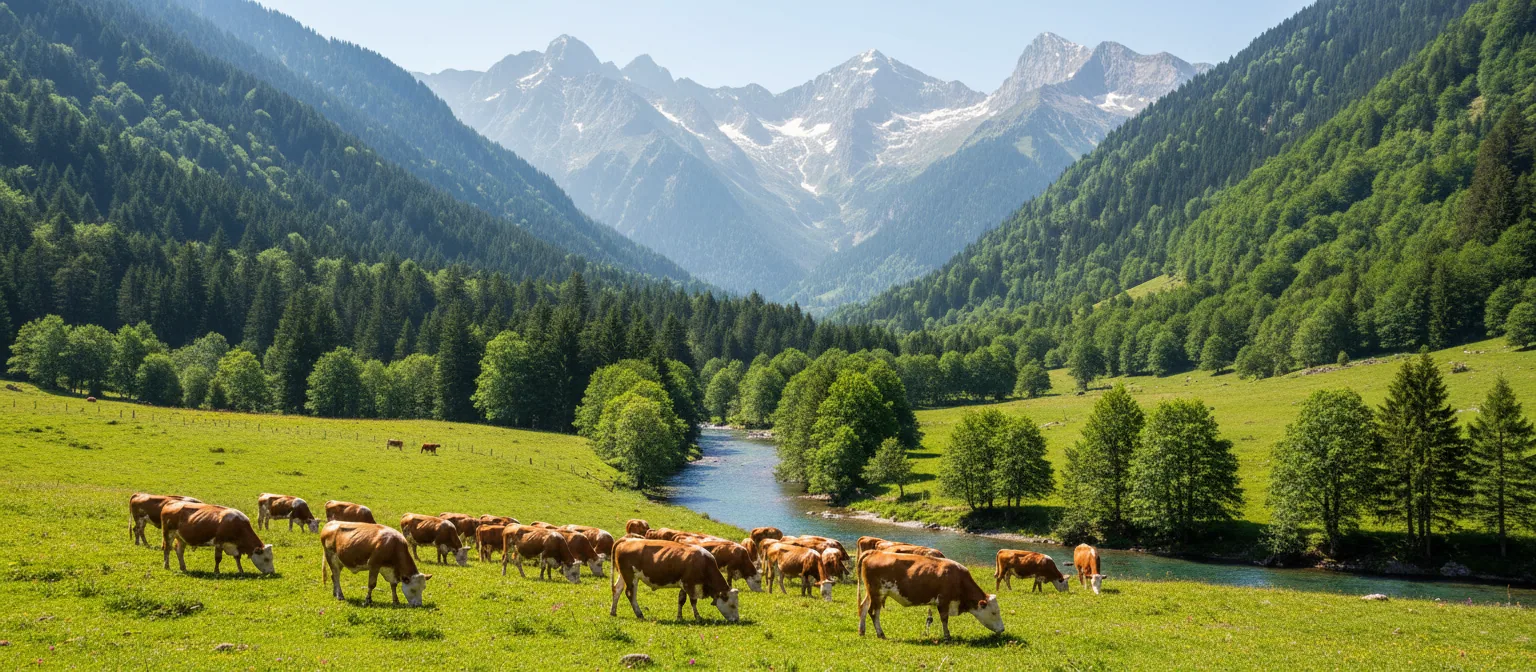 Rosée des Pyrénées catalanes — illustration générée par IA